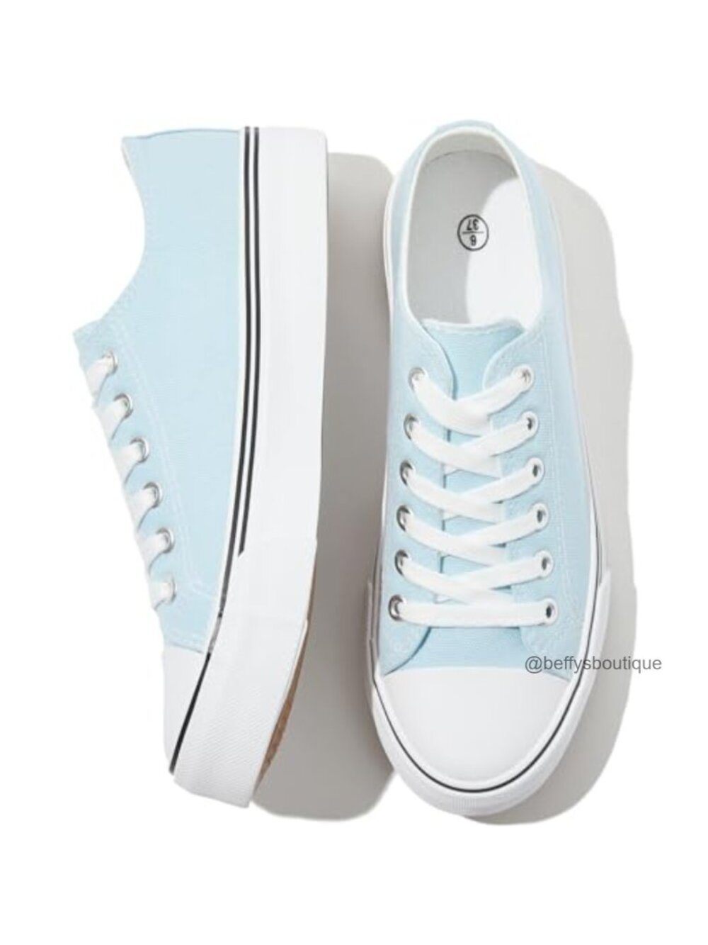 Women's Canvas Fashion Sneakers Lace-Up Tennis Shoes Lightweight Comfortable